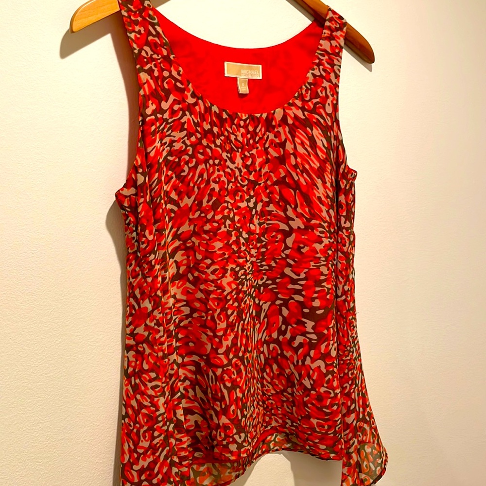 Michael Kors animal print tank top Blouse top Size S